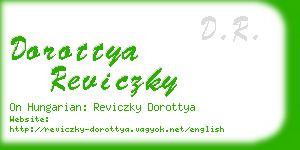 dorottya reviczky business card